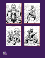 Born to Ride: Motorrider Coloring Book