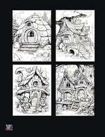 Fantasy Homesteads: Coloring the World of Goblin Houses