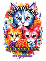 Cat Lovers Coloring Book