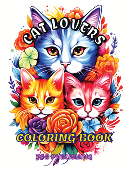 Cat Lovers Coloring Book