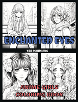 Enchanted Eyes: Anime Girls Coloring Book