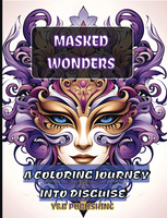 Masked Wonders: A Coloring Journey into Disguise