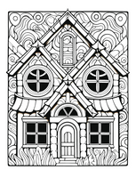 Fantasy Home Colours: Vibrant Houses Coloring Book