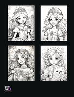 Enchanting Royalty: Little Princess Portraits Coloring Book
