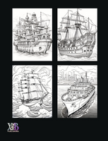 Nautical Tranquility: Coloring Book for Ship Lovers