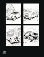 Pedal to the Metal: Car Collection Coloring Book