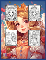 Royal Resplendence: Coloring the World of Little Princesses