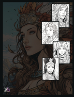 Sword and Sorcery: Warrior Women Coloring Book